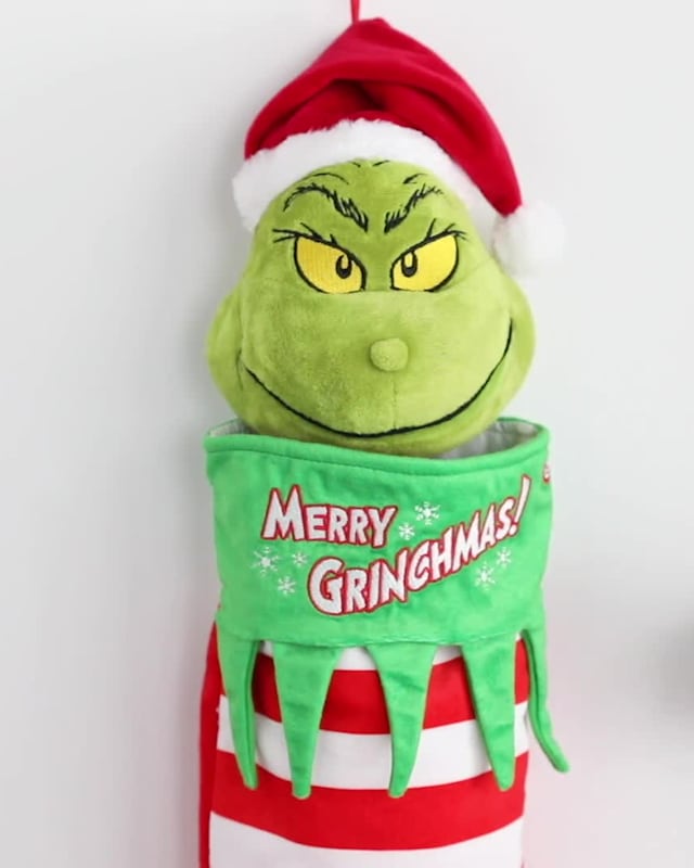 Video of Animated Grinch Stocking, 25.2"'