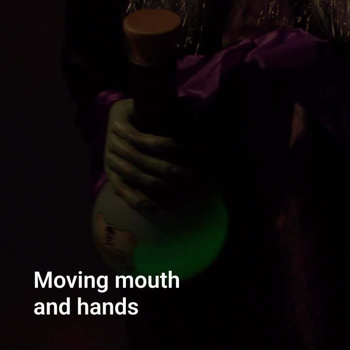 Video of LED Witch Animatronic, 3''